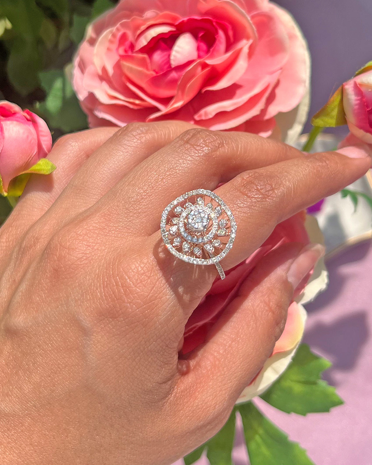 Eleyn Diamond Ring in 14 KT old