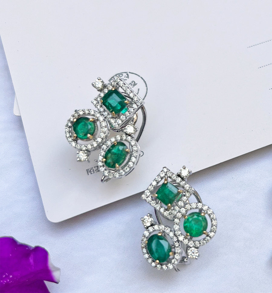 Sage Emerald Earrings